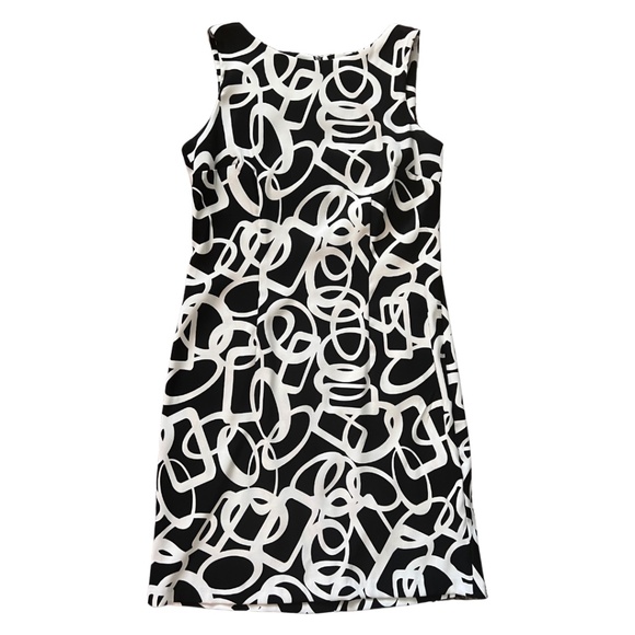 dressbarn Dresses & Skirts - Elegant Black & White Dressbarn Sleeveless Dress - Size 8